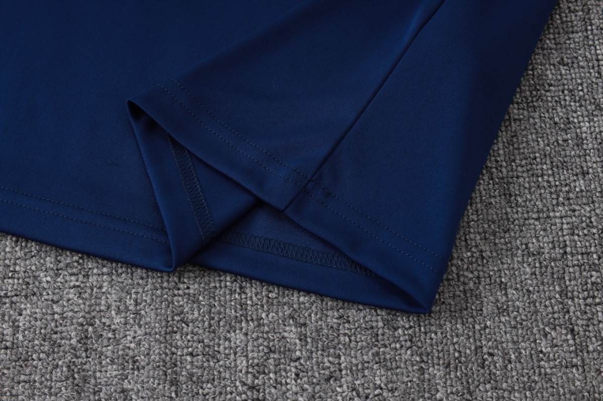 2026 Real Madrid Dark Royal Blue Long-sleeved half-pull training kit