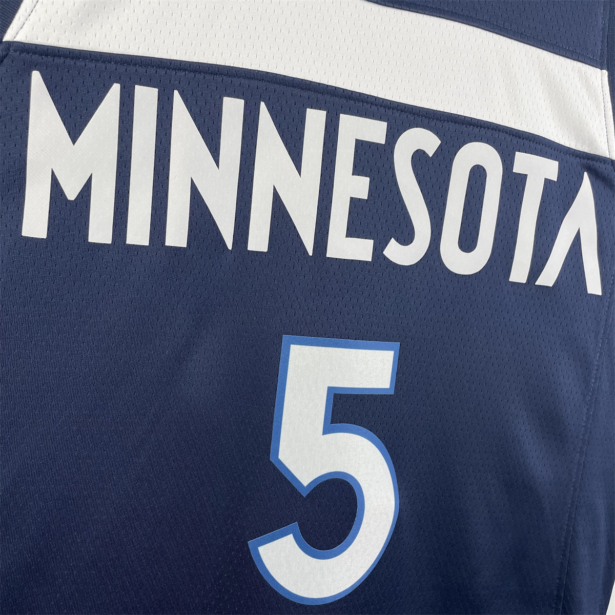 NBA Minnesota Timberwolves 2023 V-Neck Black Jersey EDWARDS#5 S-XXL