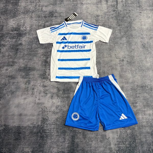 25/26 Cruzeiro Away jersey kids Kits size: 16-28