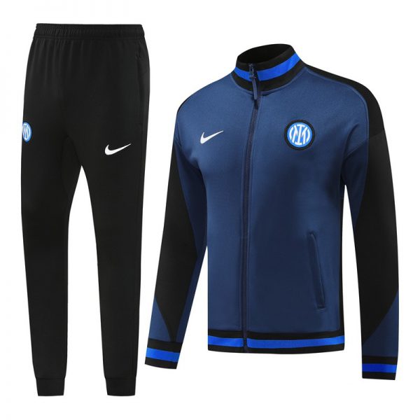 2024 Inter Milan Deep Blue Jacket Training Suit Set Football Team Shirt Sports Fashion