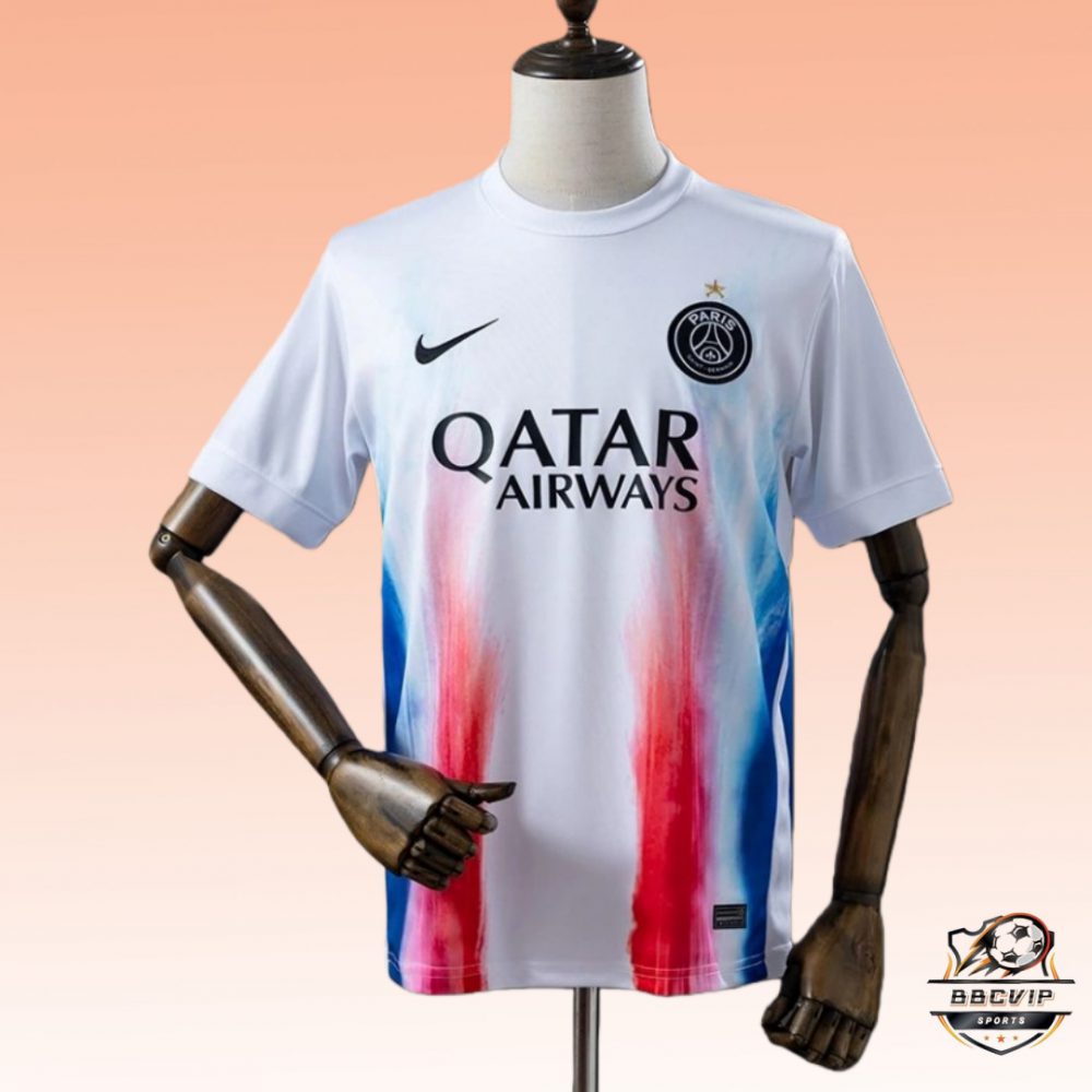 2025/26 PSG Pre-Match White jersey Fan version