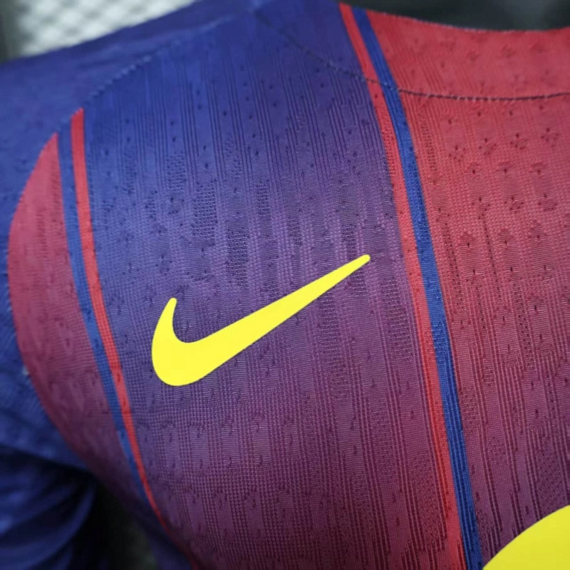 2025/26 Barcelona Home Long Sleeve Jersey Player Version