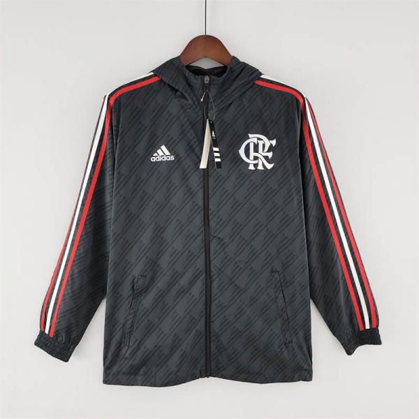 2022 Flamengo Windbreaker Black Red & White Edge Sport Unifom jersey Sport Unifom
