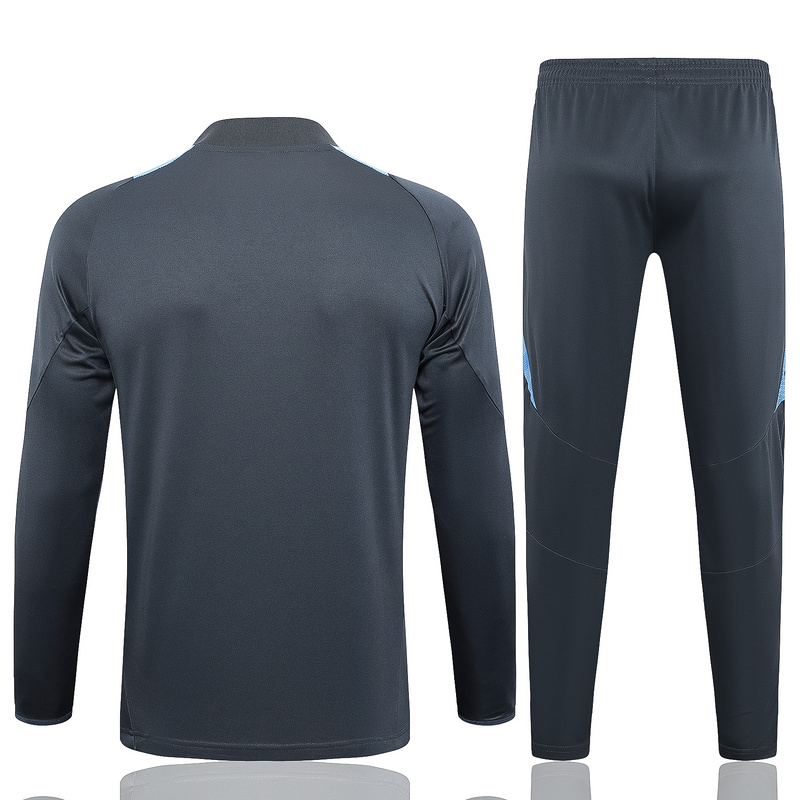 24/25 Argentina Dark grey Long-sleeved half-pull training kit Football team kit