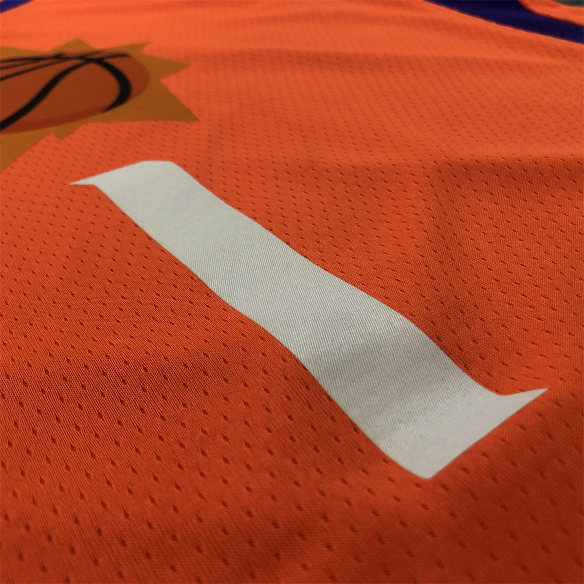 NBA Phoenix Suns V-Neck Orange jersey BOOKER#1 S-XXL