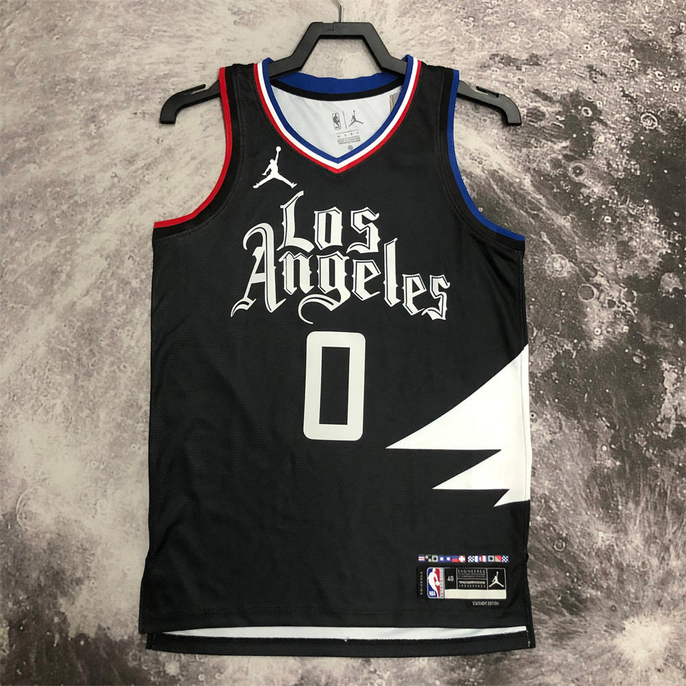 NBA Toronto Raptors V-Neck Black jersey WESTBROOK#0 S-XXL