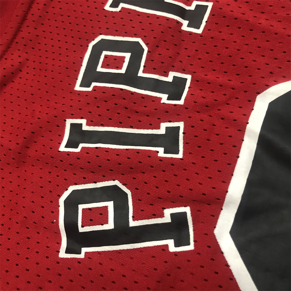 NBA Chicago Bulls Mitchellness Red Jersey PIPPEN#33 S-XXL