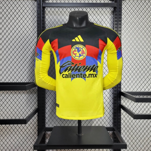 2025/26 Club America Home Long Sleeve Jersey Player Version