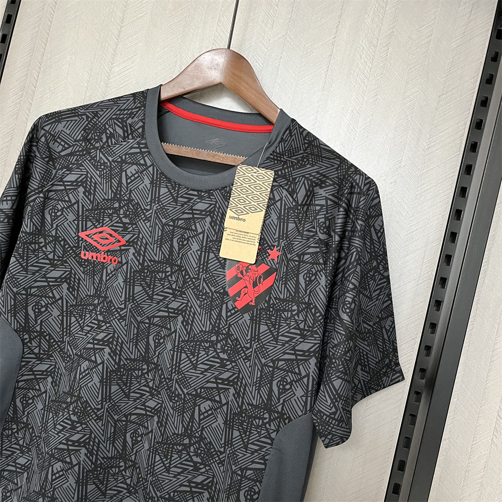 2024/25 Sport Recife Pre-match training Black jersey Fan Version