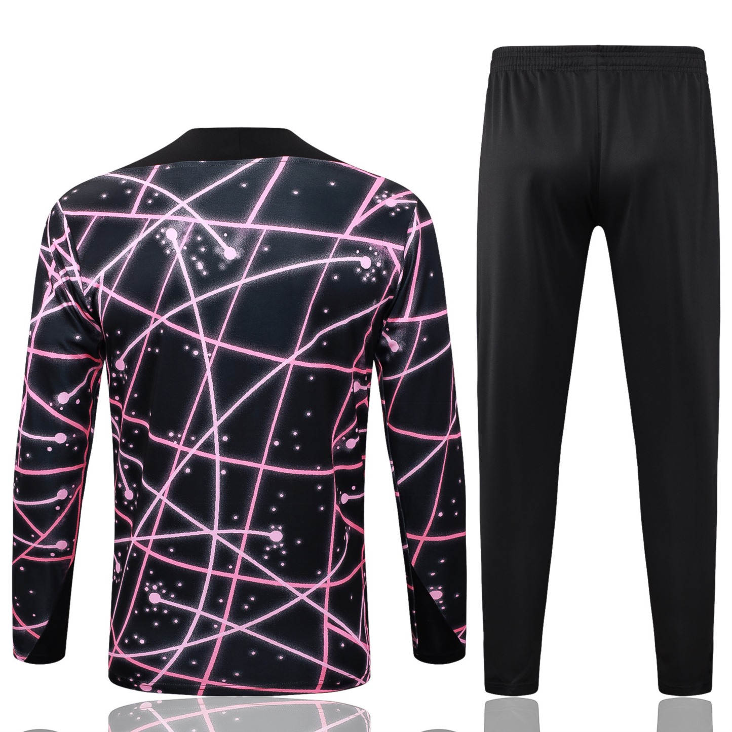 202526 Paris blackish purple Long-sleeved half-pull training kit Football team kit