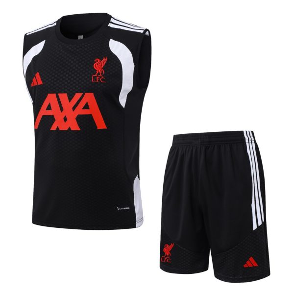 2026 Liverpool Black Training Set Shirt and Shorts
