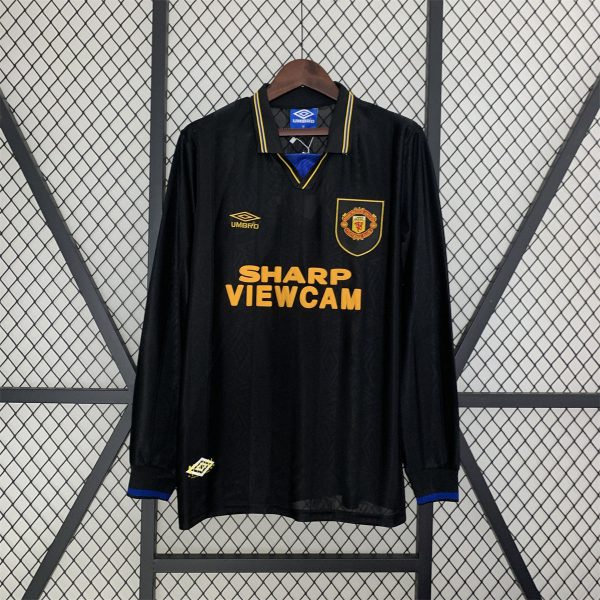 Retro Manchester United 93/95 long sleeve away jersey Fan Version
