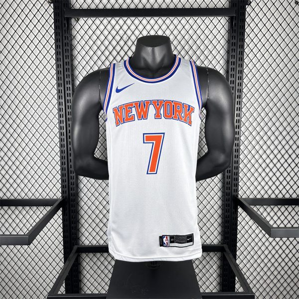 NBA New York Knicks 2019 Round Neck White jersey ANTHONY#7 S-XXL
