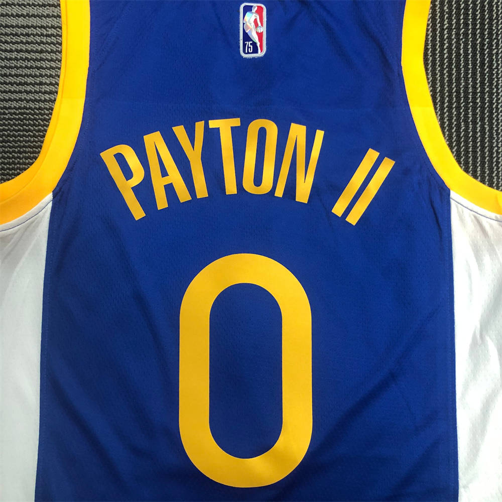 NBA Golden State Warriors V-Neck Blue Jersey PAYTON Ⅱ#0 S-XXL