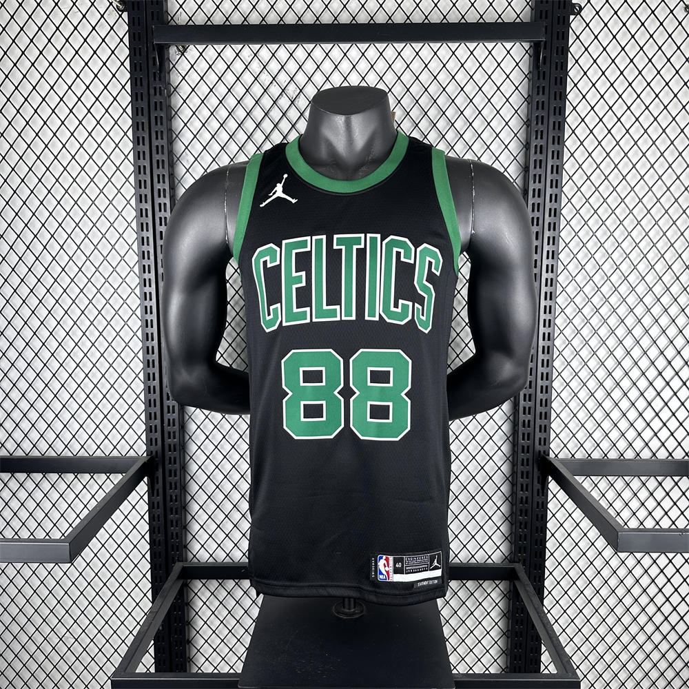NBA Boston Celtics 2023 Round Neck Black Jersey QUETA#88 S-XXL