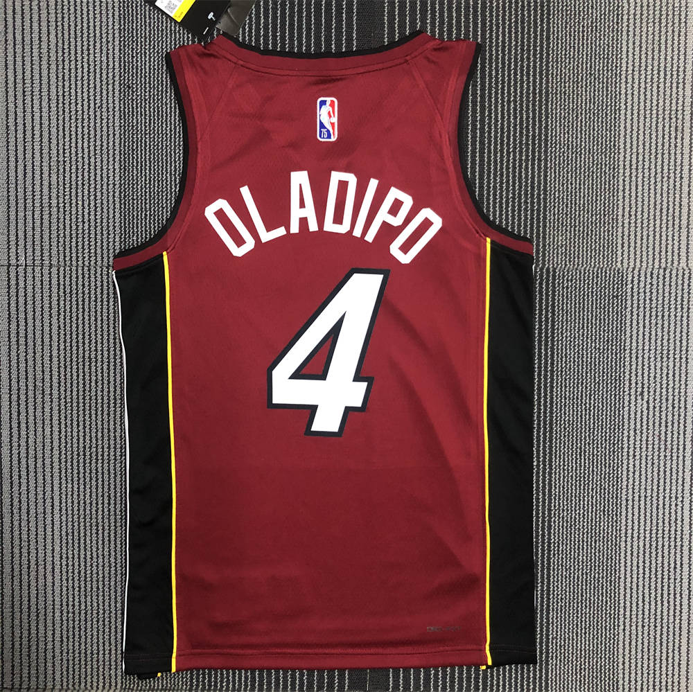 NBA Miami Hearts V-Neck Red 75th Anniversary Jersey OLADIPO#4 S-XXL