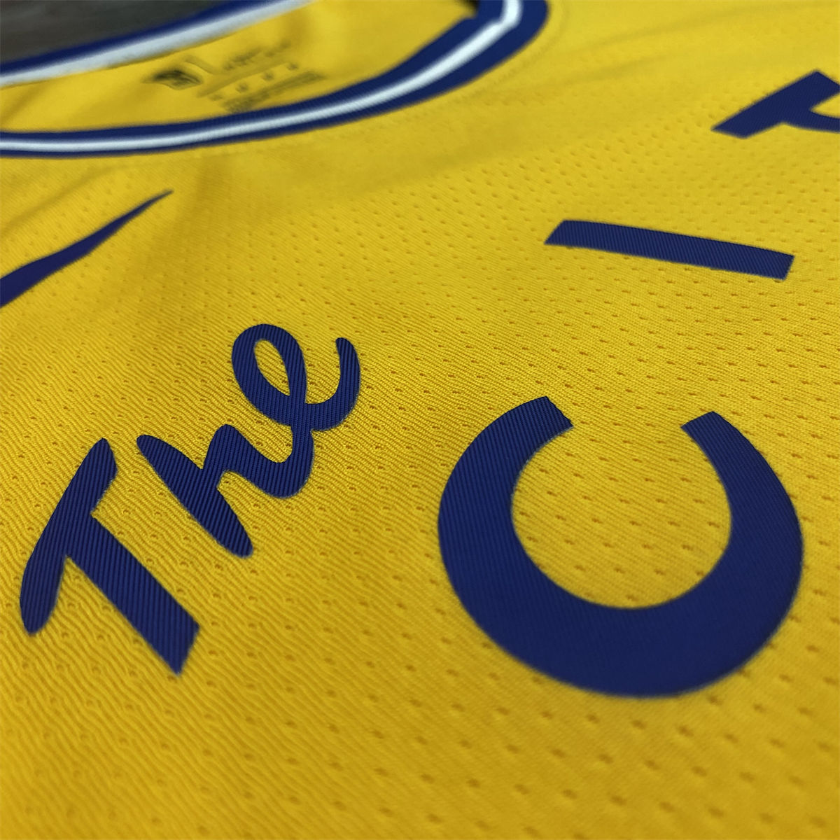 NBA Golden State Warriors Round neck Yellow Jersey THOMPSON#11 S-XXL