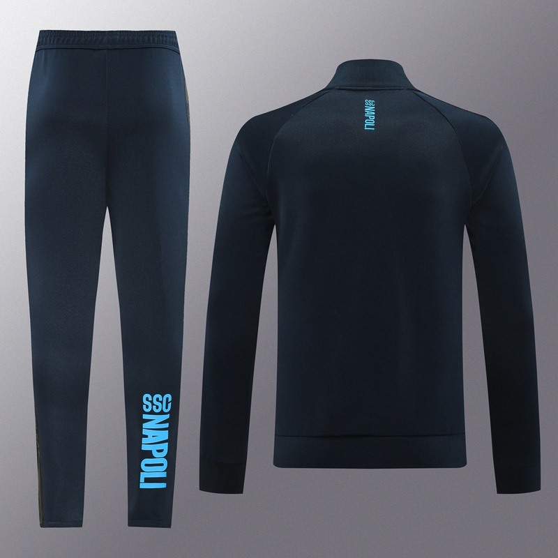 2024 Napoli Royal Blue Jacket Training Suit Set Football Team Shirt Sports Fashion