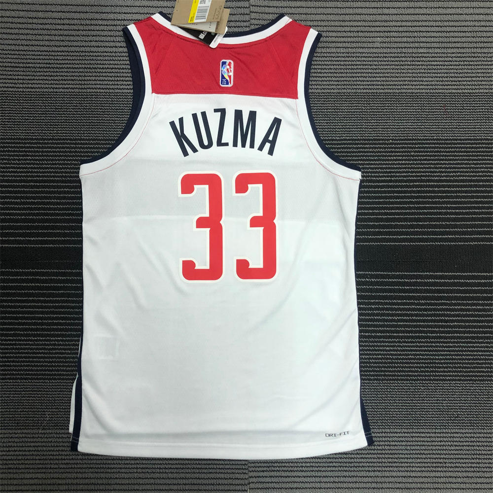 NBA Washington Wizards 75th Anniversary KUZMA#33 Jersey S-XXL
