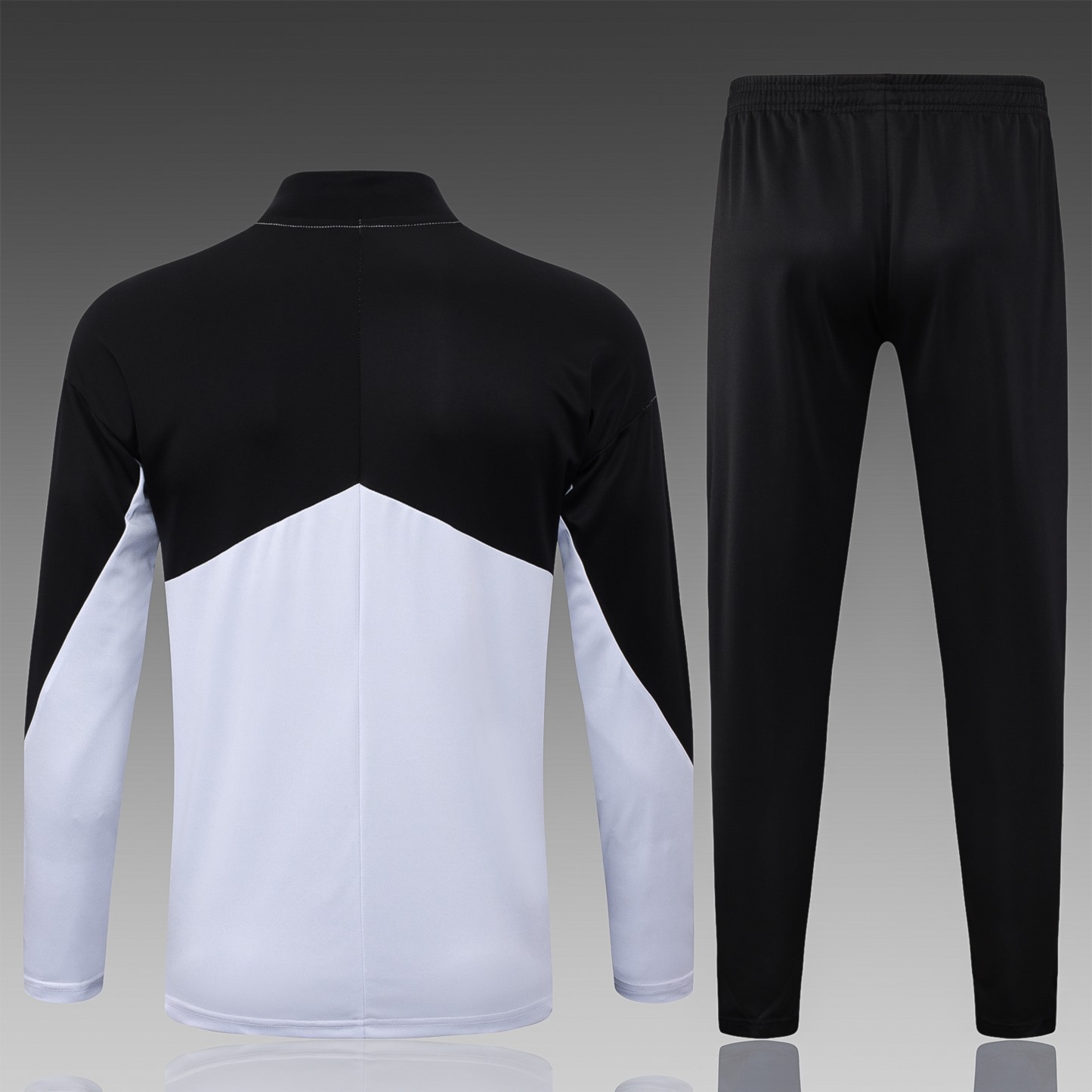 202526 Corinthians white-black Long-sleeved half-pull training kit Football team kit