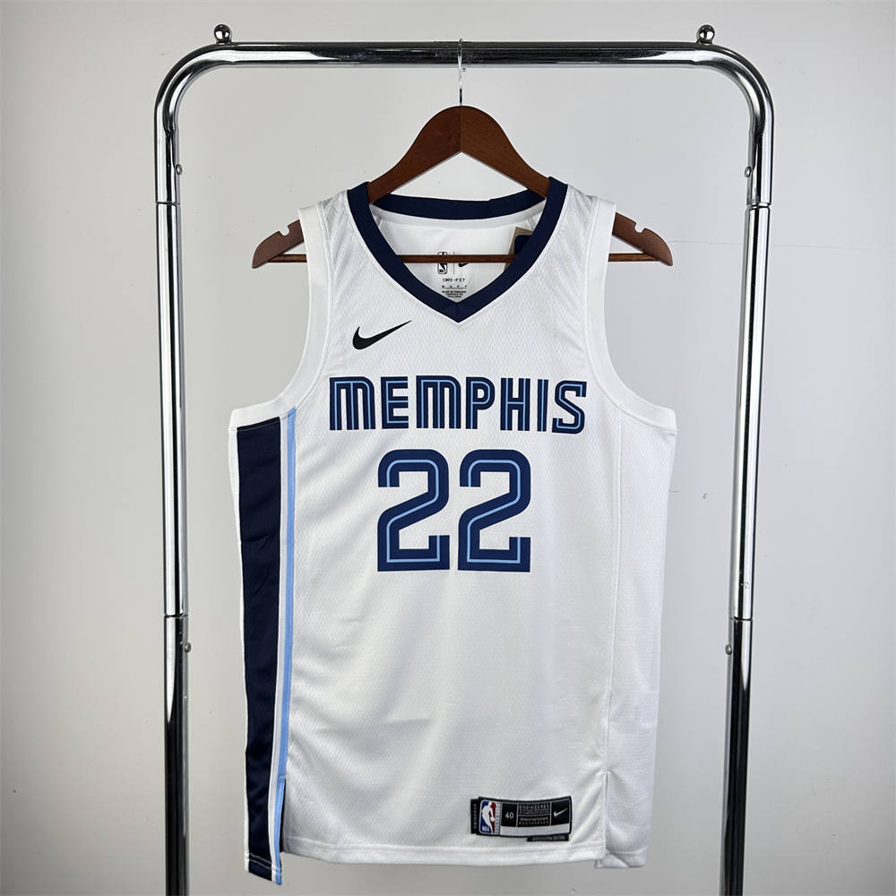 NBA Memphis Grizzies 2023 Round Neck White Jersey BANE#22 S-XXL