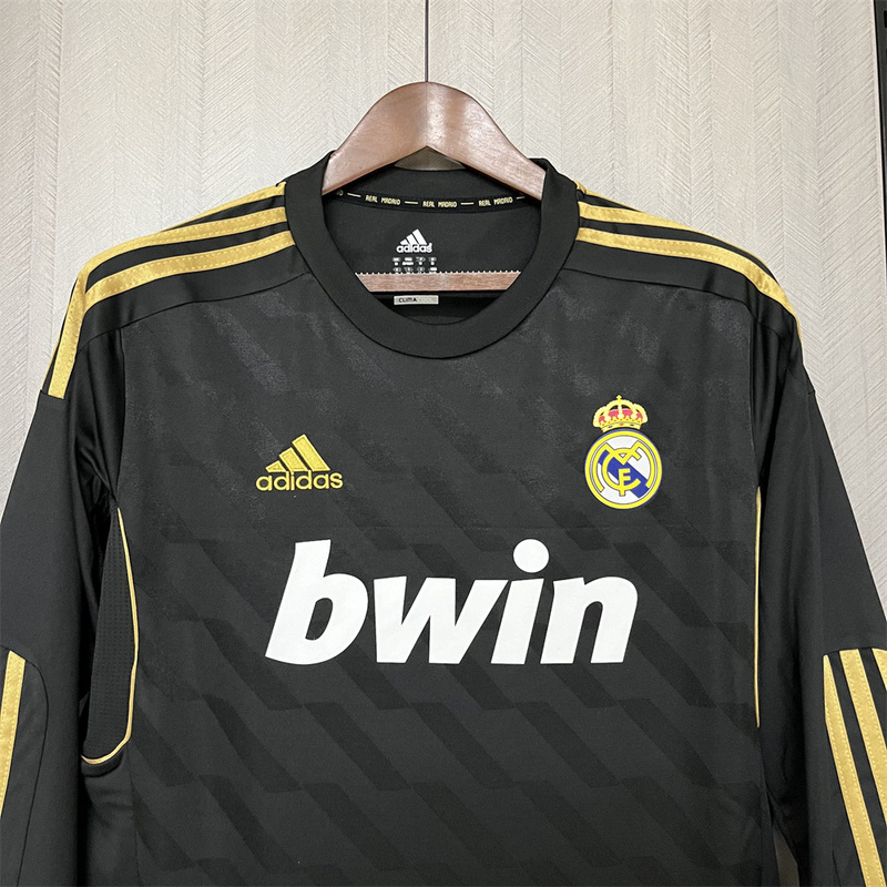 Retro Real Madrid 11/12 Away Long Sleeve jersey Long Sleeves Fan Version
