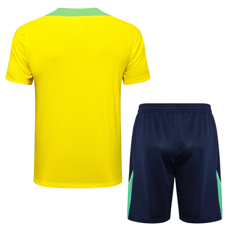 24/25 Brazil Yellow Training Set Shirt and Shorts
