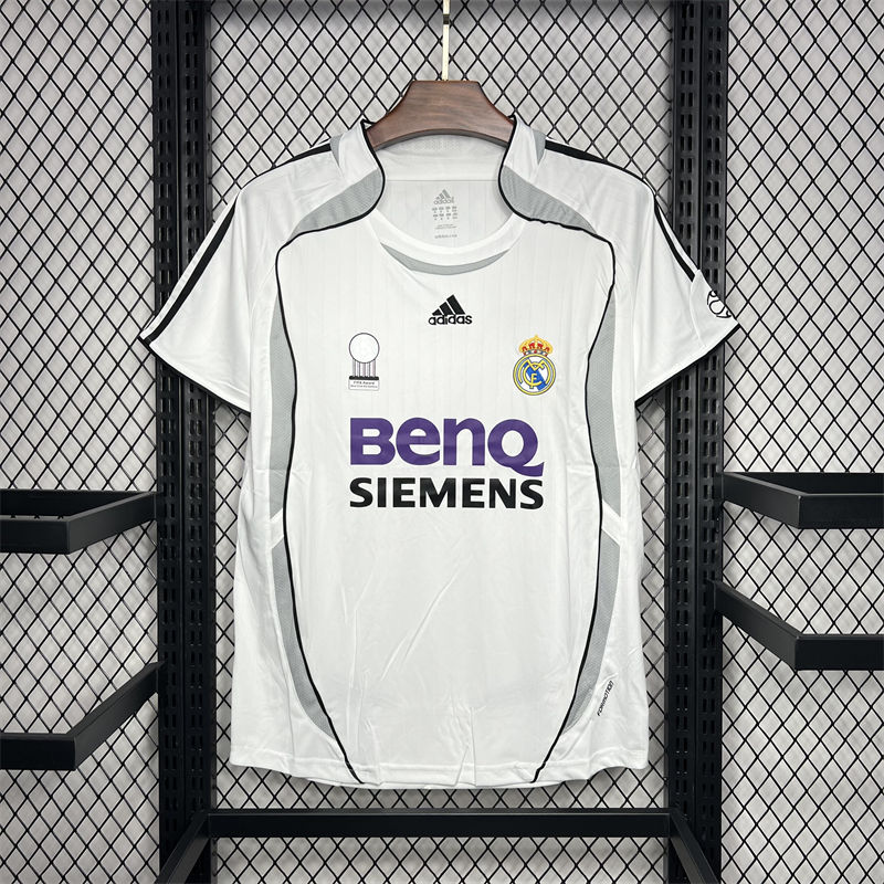 Real Madrid Retro 06/07 home jersey Fan Version