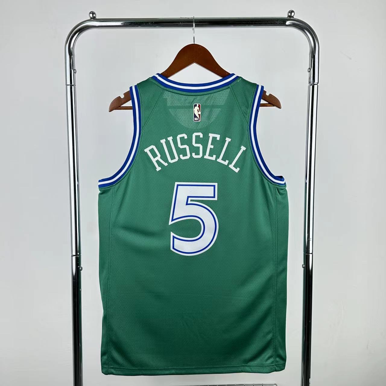 NBA Dallas Mavericks Round Neck Green Jersey RUSSELL#5 S-XXL