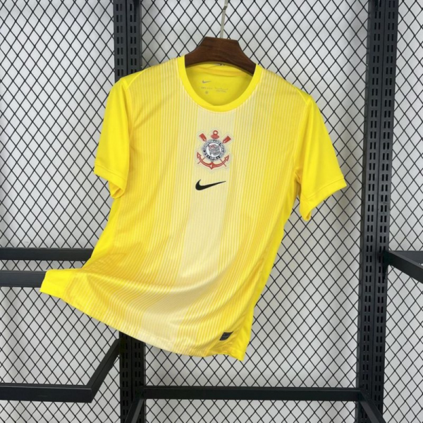 2025/26 Corinthians Yellow goalkeeper jersey Fan version
