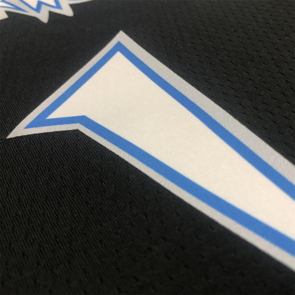 NBA Minnesota Timberwolves Round Neck Black Jersey EDWARDS#1 S-XXL