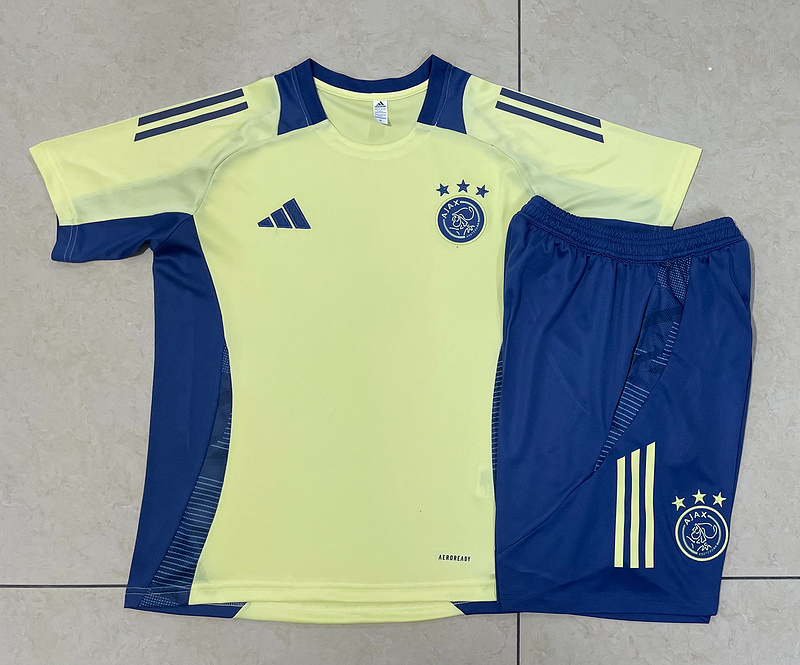 24/25 Ajax Yellow Training Set Shirt and Shorts