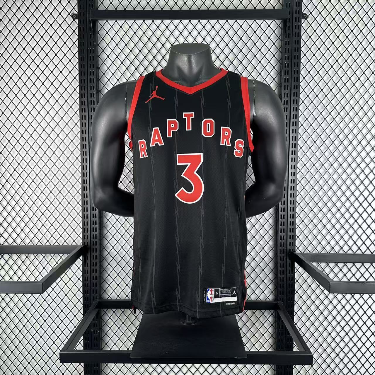 NBA Toronto Raptors V-Neck Black jersey INGRAM#3