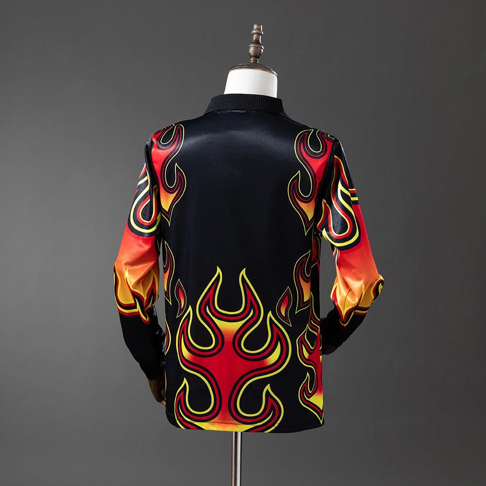 Retro Japan 1998 Goalkeeper Black Fireworks jersey Fan Version