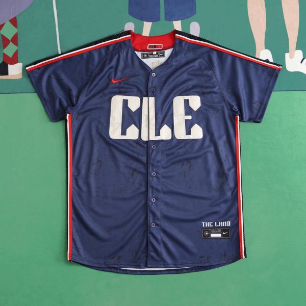 MLB Cleveland Guardians Navy Blue Jersey