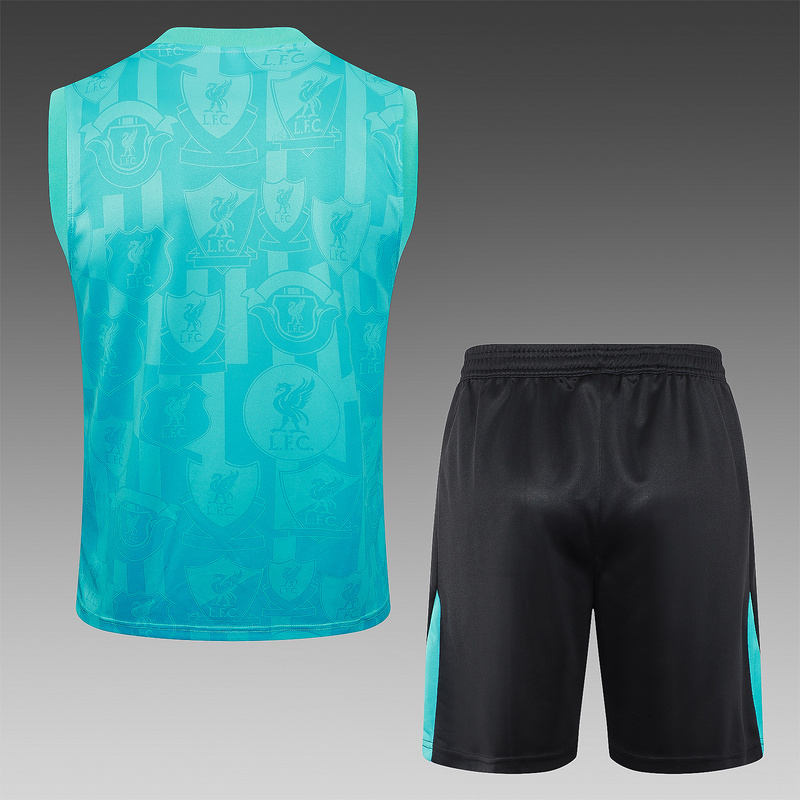 24/25 Liverpool Blue Training Set Shirt and Shorts
