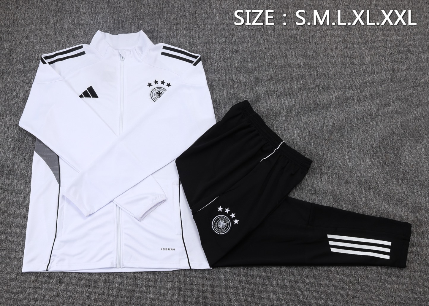 2025/26 Germany White Long-sleeved half-pull training kit Football team kit
