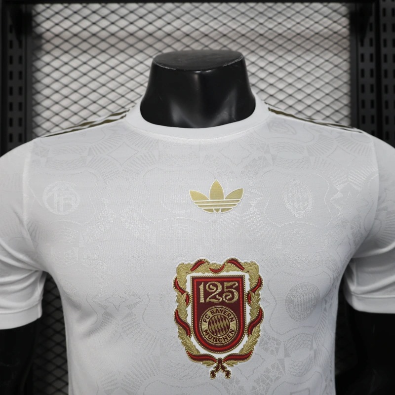 25/26 Bayern Munich 125th Anniversary White jersey Player Version