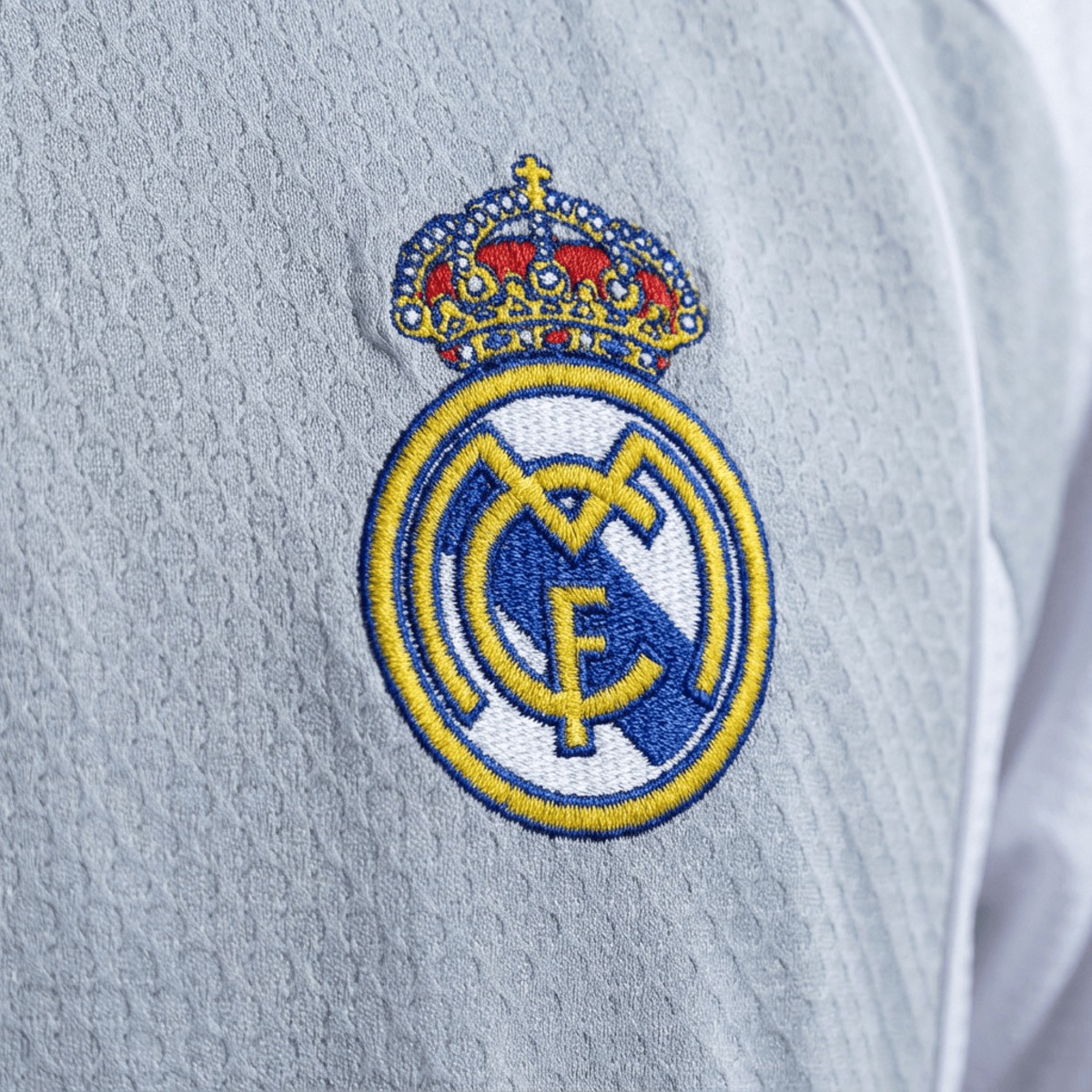2025/26 Real Madrid Training Gray Polo Fan version