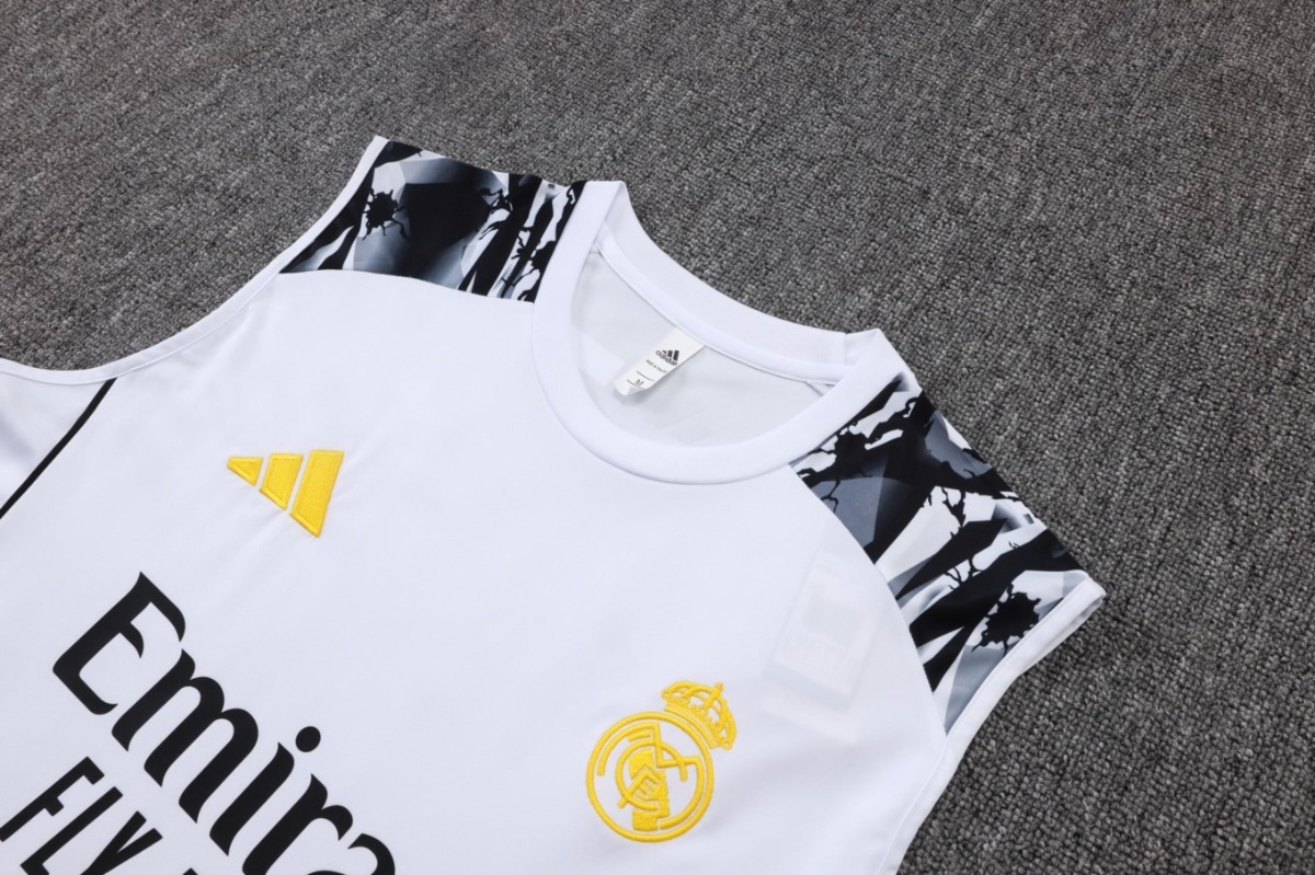 2026 Real Madrid White Training Set Shirt and Shorts
