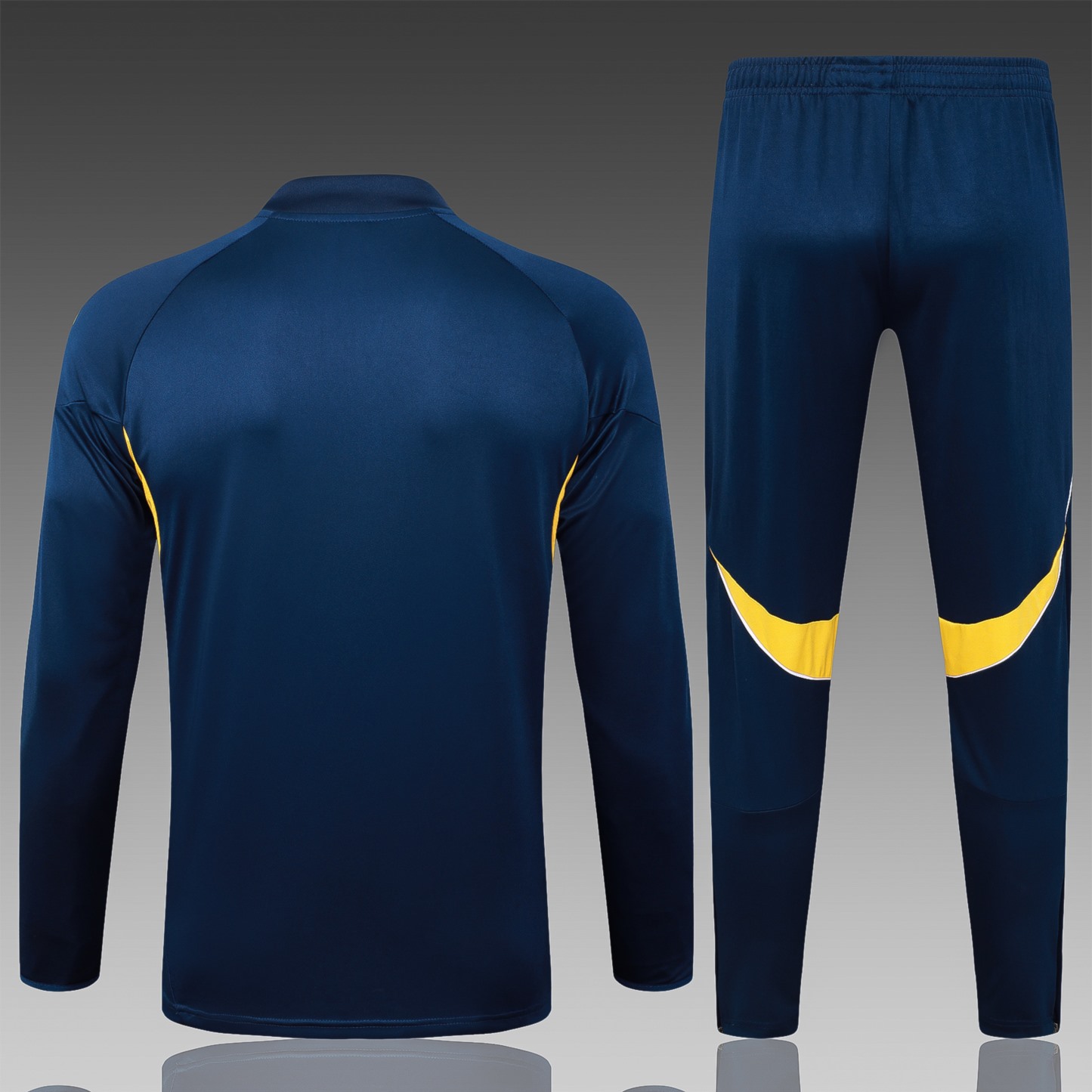 202526 Boca royal blue Long-sleeved half-pull training kit Football team kit