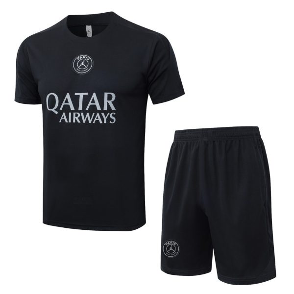 2026 PSG Fluorescent   Black  Training Set Shirt andShorts