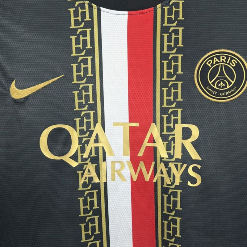 2025/26 PSG Black and Gold Edition Jersey Fan Version
