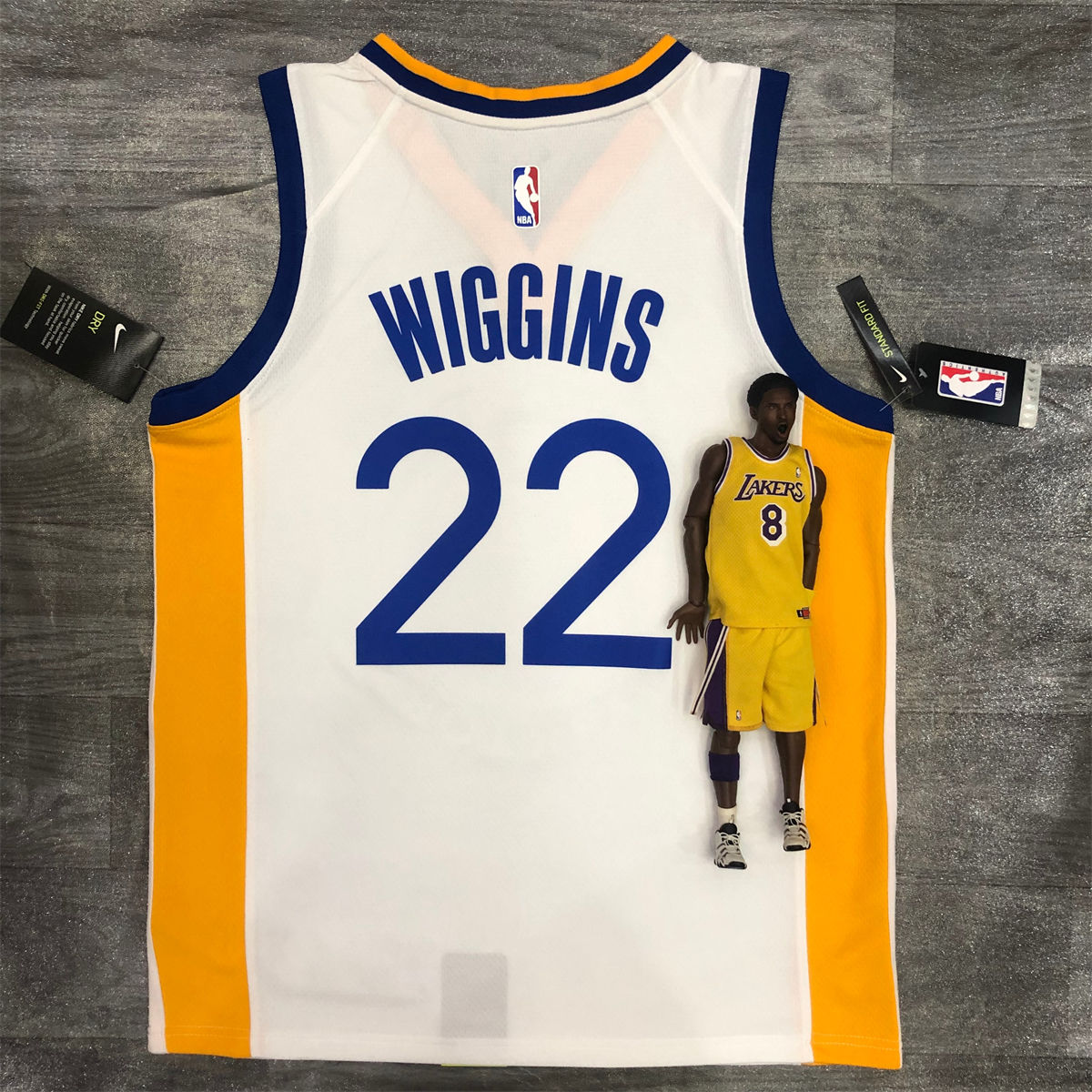 NBA Golden State Warriors v neck White Jersey WIGGINS#22 S-XXL