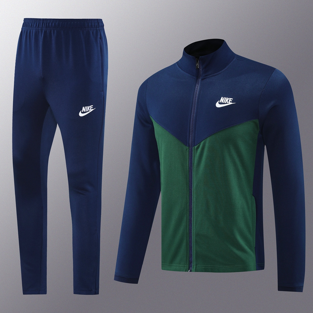 2024 Nike Blue Green Jacket Training Suit Set Football Team Shirt Sports Fashion