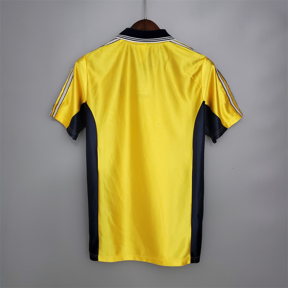 Retro Marseille 98/99 Away yellow jersey Fan Version
