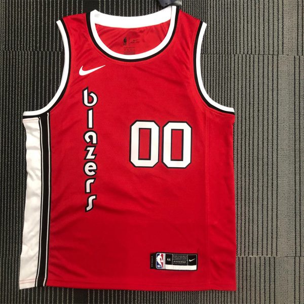 NBA Portland Trail Blazers Round Neck White Jersey ANTHONY#00 S-XXL