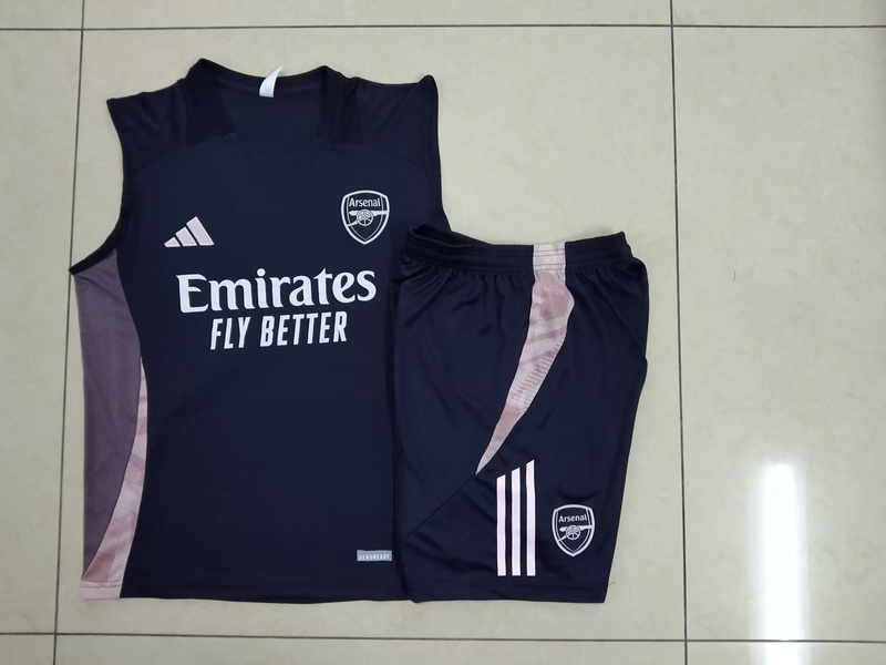 24/25 Arsenal Dark grey Training Set Shirt and Shorts