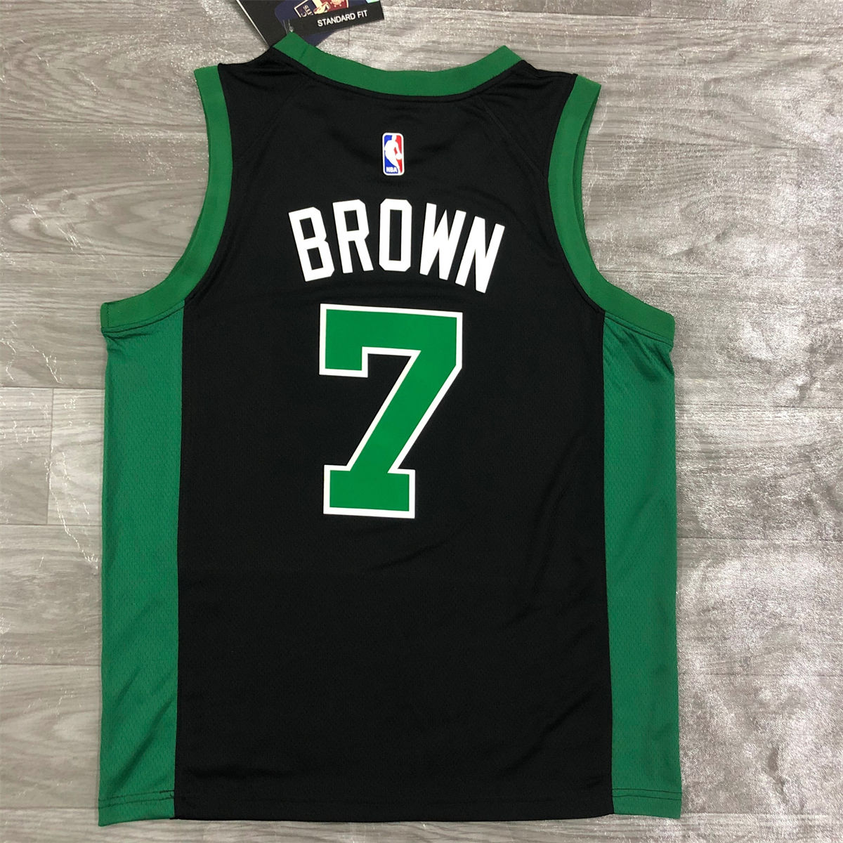 NBA Boston Celtics Round Neck Black Jersey BROWN#7 S-XXL