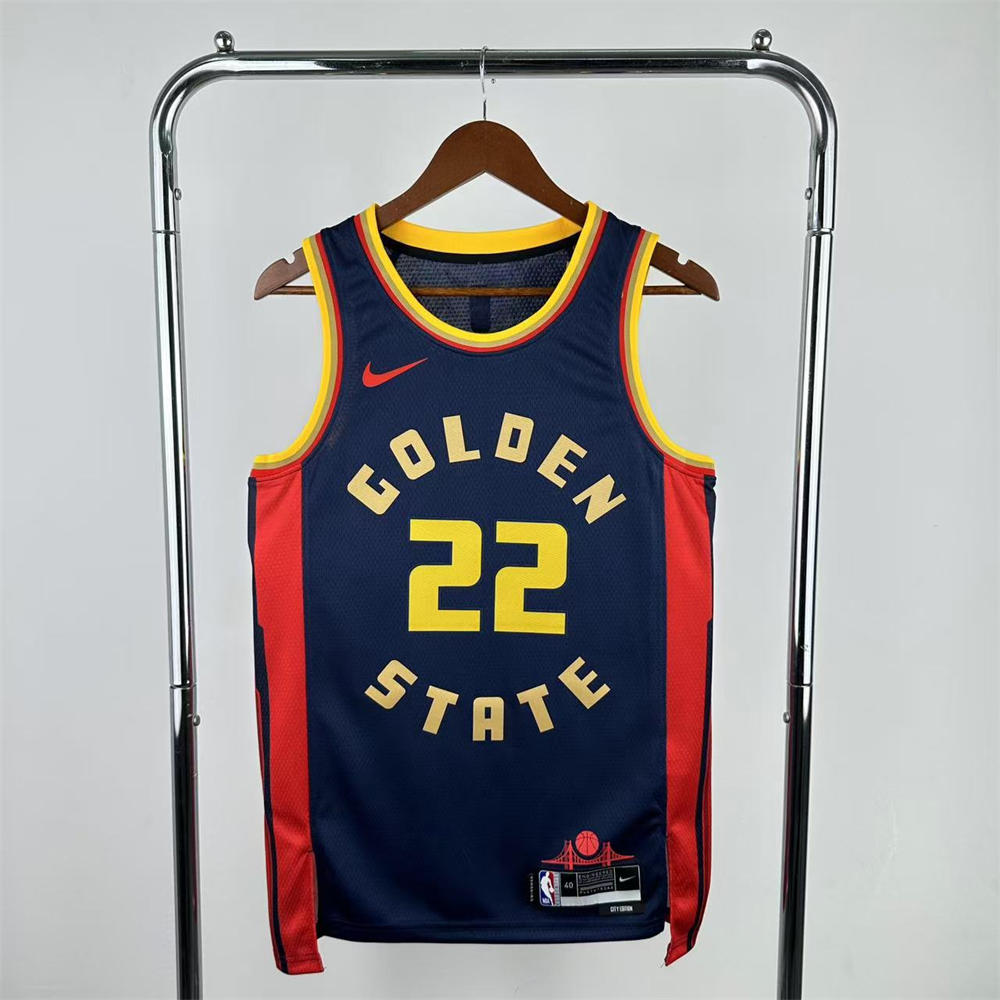 NBA Golden State Warriors 24/25 City Edition Black Jersey WIGGINS#22 S-XXL
